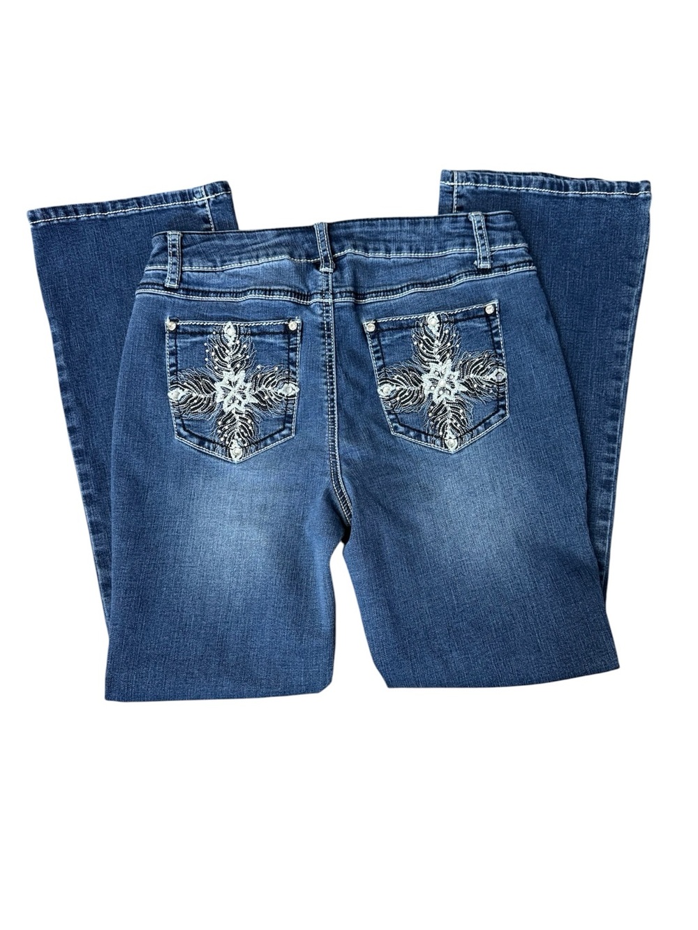 est. 1946 Contemporary Denim Bootcut Jeans Embellished Rhinestones Size 10P